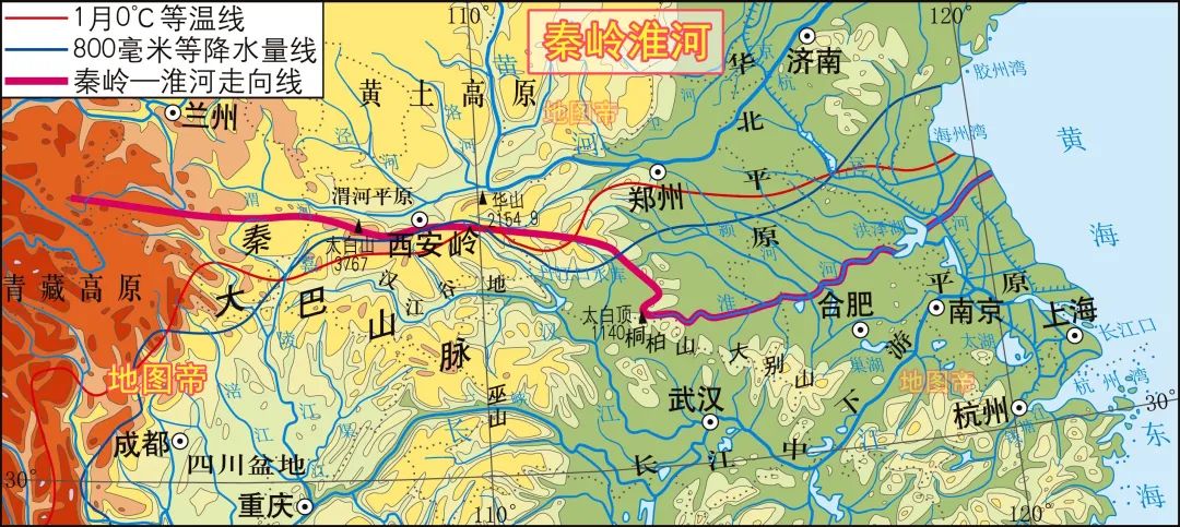 如果秦岭淮河调换位置历史会发生什么