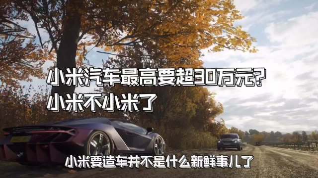 小米汽车售价大曝光，其价格会超30万元，你们还期待吗？