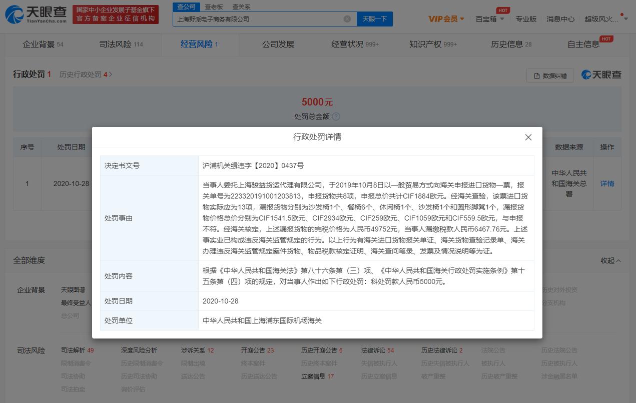 野兽派香水和名创优品同一代工厂 曾漏缴税款被罚5千休闲区蓝鸢梦想 - Www.slyday.coM 野兽派香水和名创优品同一代工厂 曾漏缴税款被罚5千休闲区蓝鸢梦想 - Www.slyday.coM