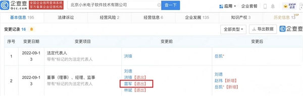雷军卸任小米电子软件公司董事长 王化回应:很正常的管理行为休闲区蓝鸢梦想 - Www.slyday.coM 雷军卸任小米电子软件公司董事长 王化回应:很正常的管理行为休闲区蓝鸢梦想 - Www.slyday.coM