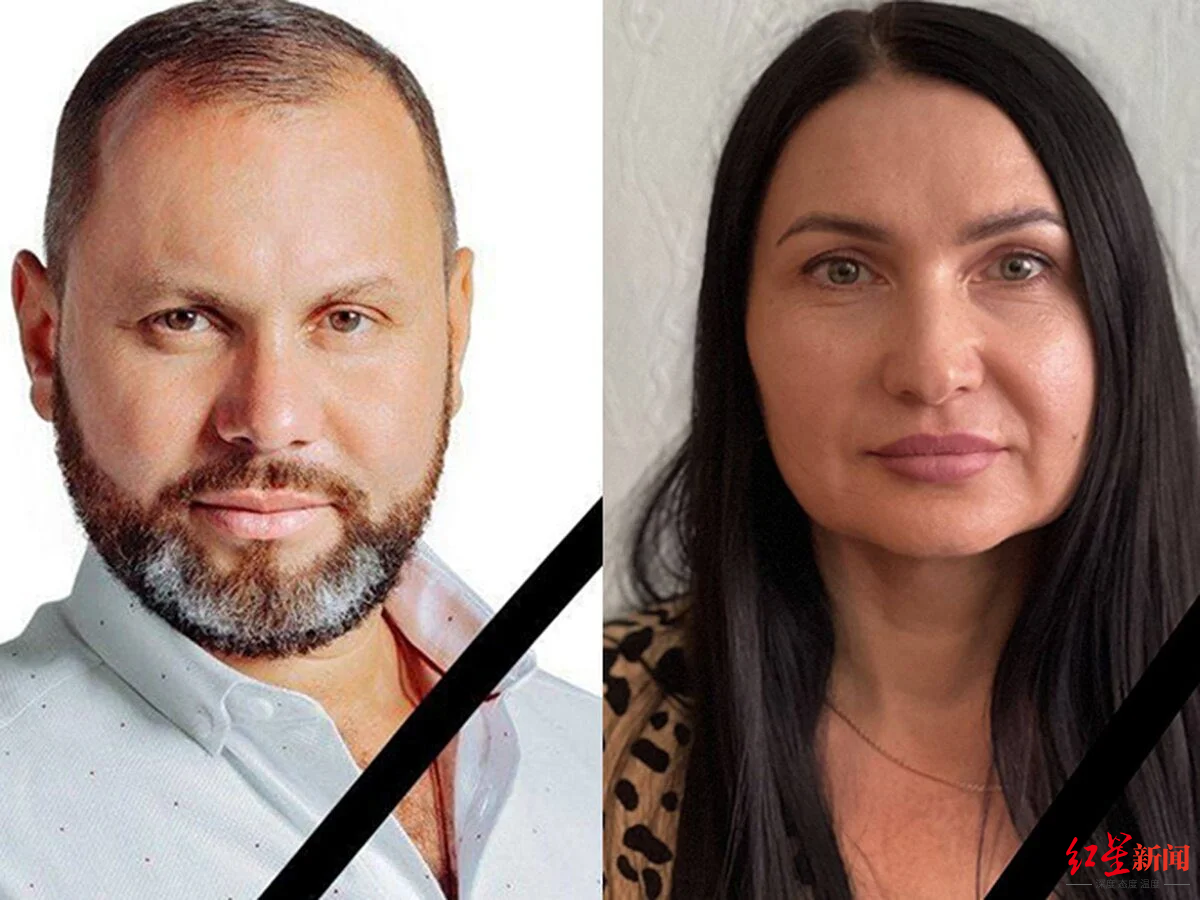 ↑据称，别尔江斯克市副市长奥列格·博伊科和妻子柳德米拉16日晚在自家车库附近“遭遇暗杀”