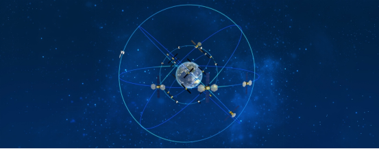 北斗三号全球卫星导航系统示意图
