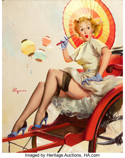 Gil Elvgren (吉尔·艾尔夫格兰)pin-up招贴画女郎