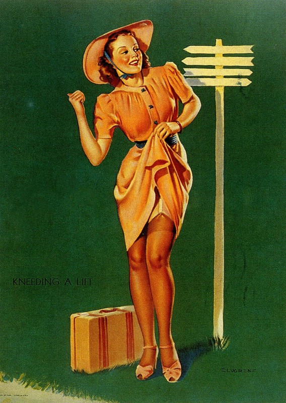 Gil Elvgren (吉尔·艾尔夫格兰)pin-up招贴画女郎
