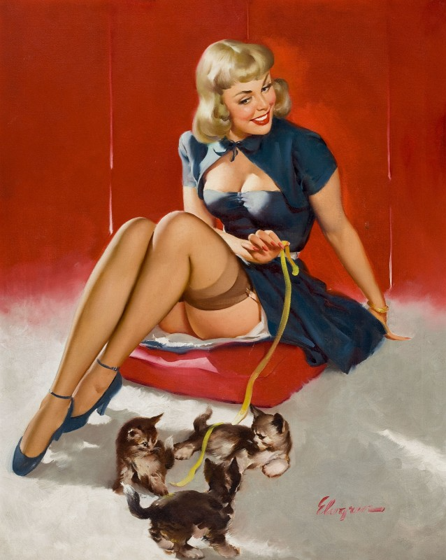 Gil Elvgren (吉尔·艾尔夫格兰)pin-up招贴画女郎