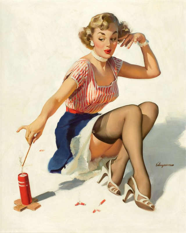 Gil Elvgren (吉尔·艾尔夫格兰)pin-up招贴画女郎