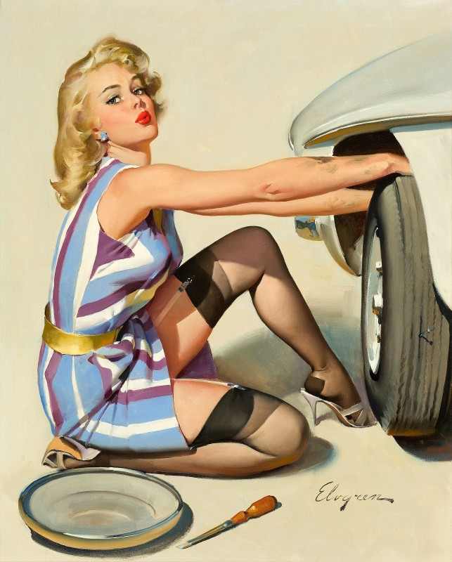Gil Elvgren (吉尔·艾尔夫格兰)pin-up招贴画女郎