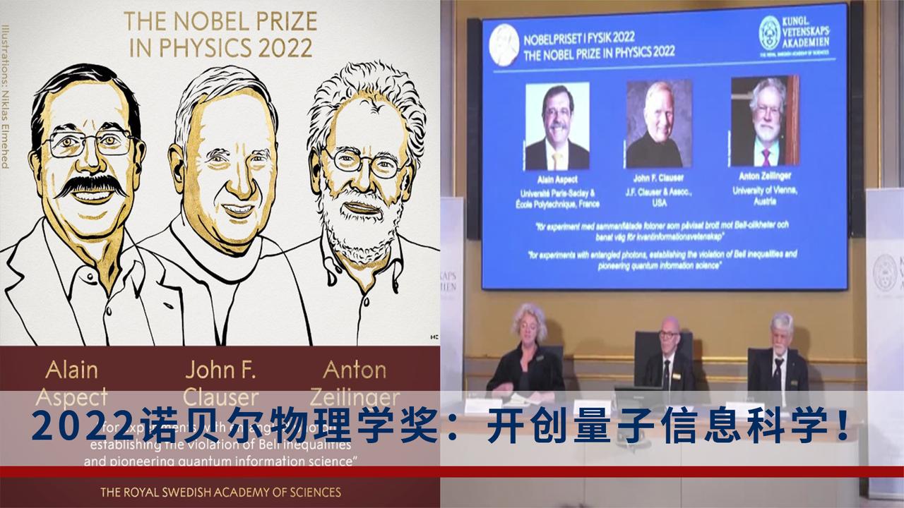 2022年诺贝尔物理学奖获得者：为量子技术的新时代奠定了基础诺贝尔物理学奖_新浪新闻