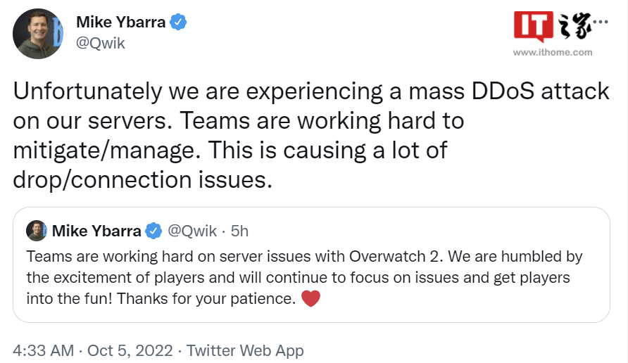 《守望先锋:归来》今日开服,服务器遭到 DDoS 攻击休闲区蓝鸢梦想 - Www.slyday.coM 《守望先锋:归来》今日开服,服务器遭到 DDoS 攻击休闲区蓝鸢梦想 - Www.slyday.coM