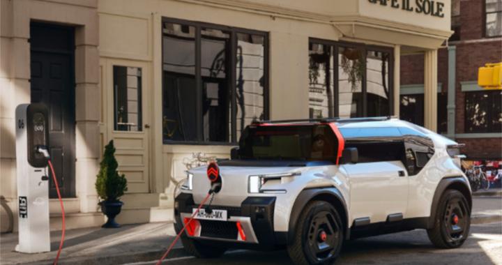 雪铁龙纯电皮卡海外发布 造型奇特 车顶与皮卡床板使用蜂窝硬纸板