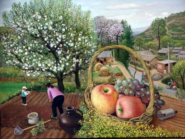 当地里的蔬果比人都大……来看看画家陈树中的乡土绘画精品休闲区蓝鸢梦想 - Www.slyday.coM 当地里的蔬果比人都大……来看看画家陈树中的乡土绘画精品休闲区蓝鸢梦想 - Www.slyday.coM