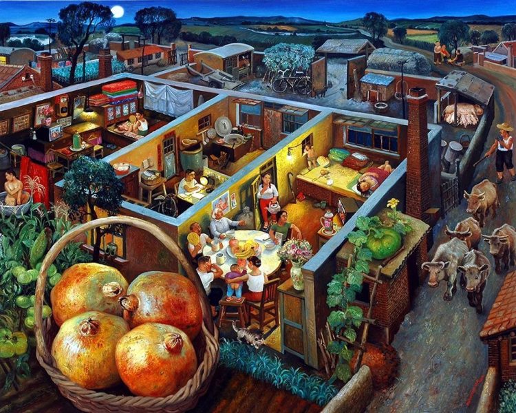 当地里的蔬果比人都大……来看看画家陈树中的乡土绘画精品休闲区蓝鸢梦想 - Www.slyday.coM 当地里的蔬果比人都大……来看看画家陈树中的乡土绘画精品休闲区蓝鸢梦想 - Www.slyday.coM