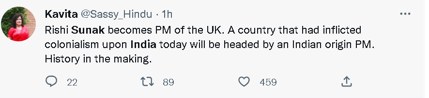 苏纳克成英国首相,印度网民:当家做主了!休闲区蓝鸢梦想 - Www.slyday.coM 苏纳克成英国首相,印度网民:当家做主了!休闲区蓝鸢梦想 - Www.slyday.coM