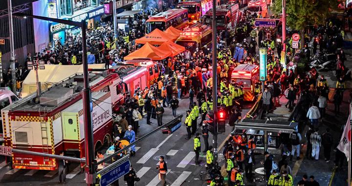 邻人惋惜的梨泰院踩踏事故