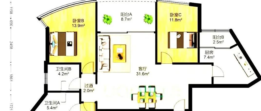 广州户型进化，你能相信这是珠江新城一线江景户型吗|户型|设计|广州市_新浪新闻