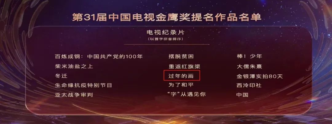 【文化西青】祝贺!以杨柳青木版年画为背景的历史人文纪录片《过年的画》入围第31届中国电视金鹰奖!休闲区蓝鸢梦想 - Www.slyday.coM 【文化西青】祝贺!以杨柳青木版年画为背景的历史人文纪录片《过年的画》入围第31届中国电视金鹰奖!休闲区蓝鸢梦想 - Www.slyday.coM