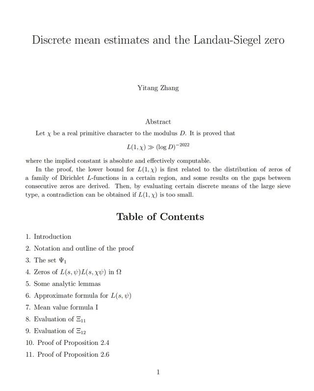 张益唐最新“零点猜想”论文流出,业内称“重要突破”有待同行评议休闲区蓝鸢梦想 - Www.slyday.coM 张益唐最新“零点猜想”论文流出,业内称“重要突破”有待同行评议休闲区蓝鸢梦想 - Www.slyday.coM