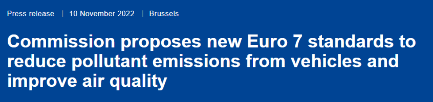欧委会推出欧7排放法规提案 涉及电动车