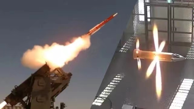 L-SAM远程导弹防御系统反导拦截弹的动能杀伤器试验照片。