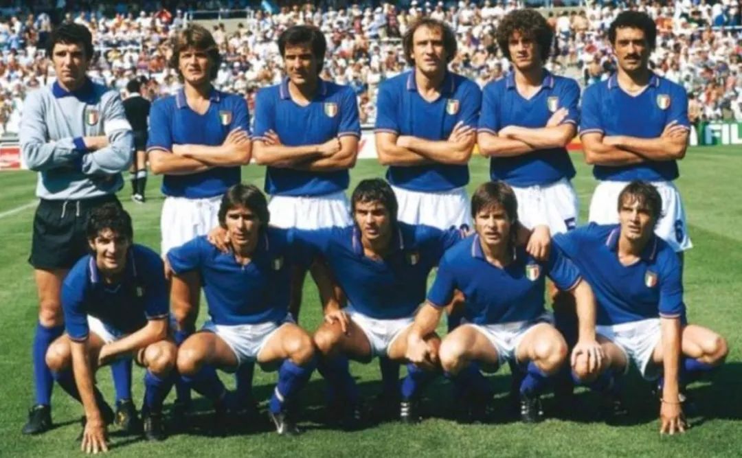 1982年夺得世界杯冠军的意大利队。图/WIKI