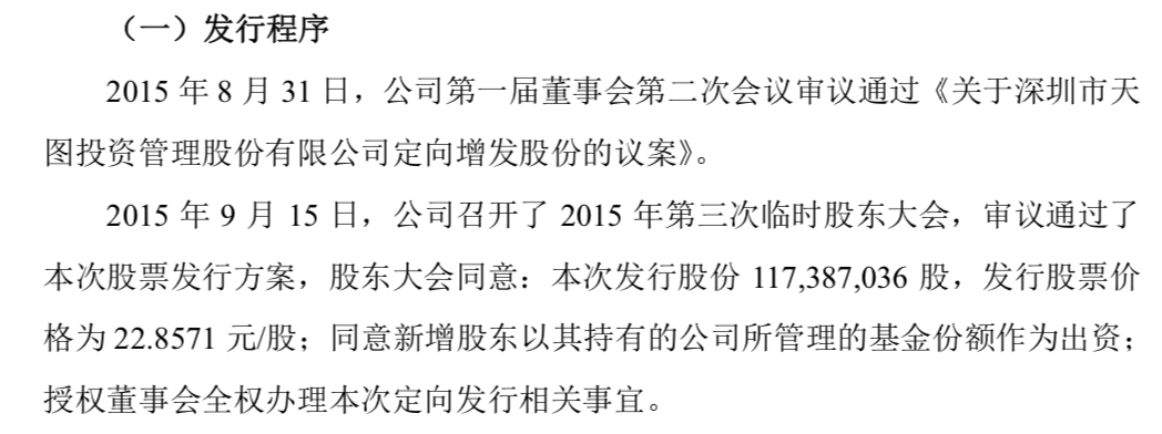 2015年,97位LP摇身一变成投资人,图片来自天图投资相关公告