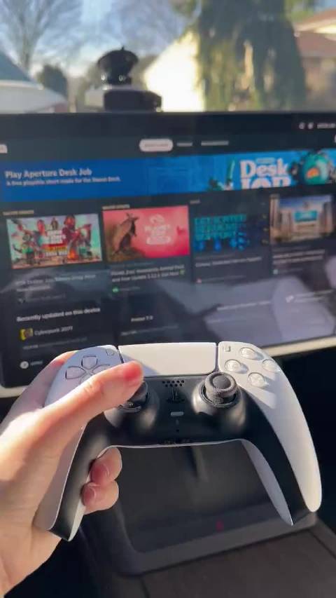 国外尊贵的 2022 款 Model S/X 车主老哥们已经开始分享 Steam……