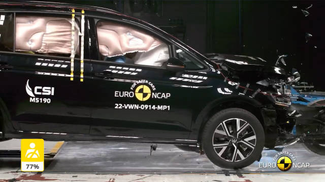 视频：2022年欧洲NCAP碰撞测试之四星的大众途安