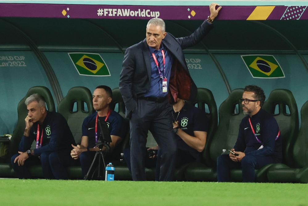 蒂特本届世界杯的指挥水平被球迷和媒体诟病。图片来源：新华社