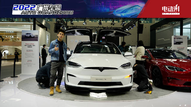 3个电机拥有1020马力，广州车展实拍特斯拉Model X Plaid