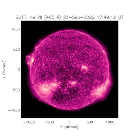△图3 SUTRI在2022年9月23日观测到的一次太阳爆发事件(图片由SUTRI科学团队提供)