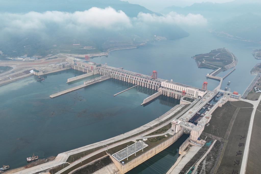 建设中的广西大藤峡水利枢纽工程。新华社记者曹祎铭 摄