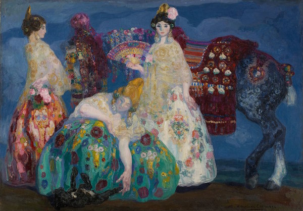安格拉达·卡马拉萨，《布里亚纳的法雅节小姐》，1910-1911年，布面油画
