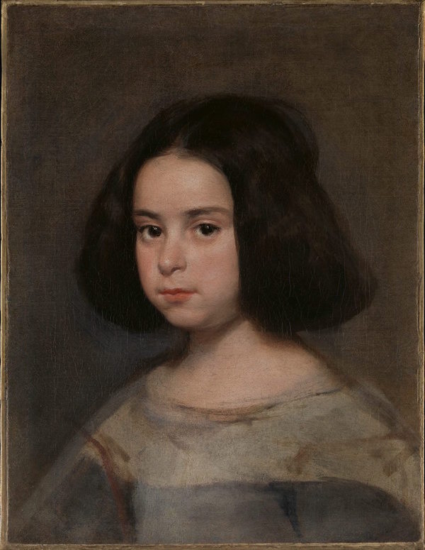 委拉斯开兹《一个年轻女孩的肖像》，约1638-42年