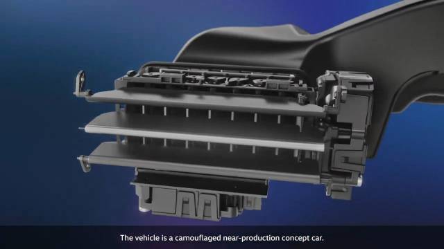 大众ID.7电动轿车，智能摆风的空调出风口……