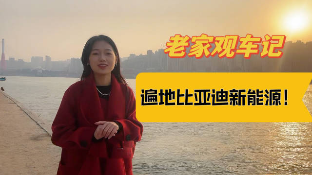 回到三四线城市，海棠去到最繁华路段闲数新能源汽车……