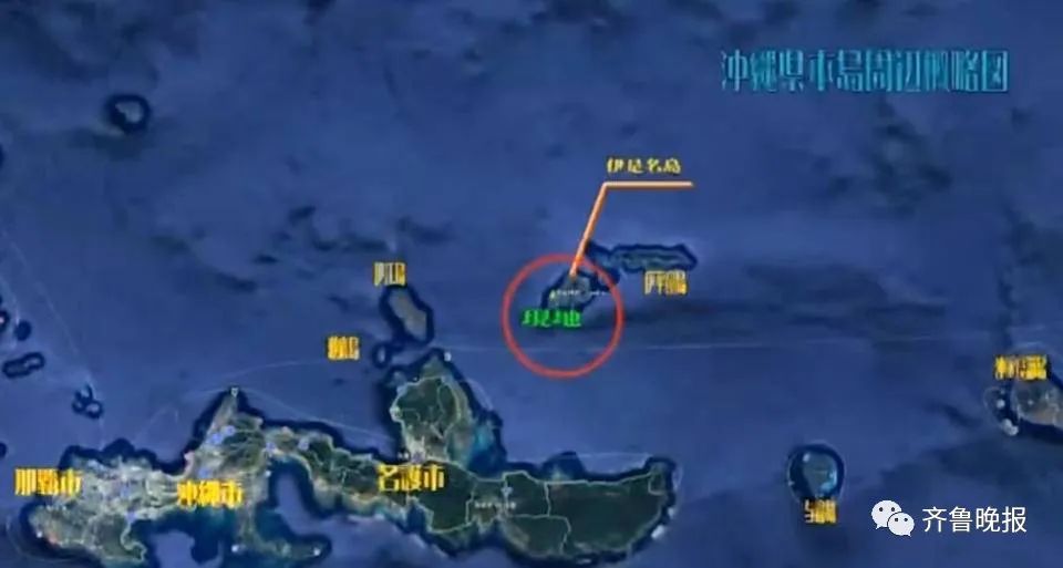 视频中所提供岛屿位置 图源:齐鲁晚报