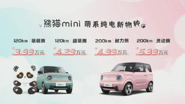 “萌系纯电新物种”……