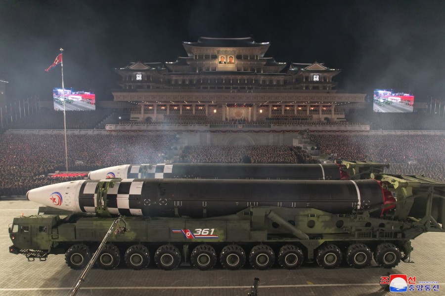 朝鲜举行建军75周年阅兵式 新型洲际弹道导弹亮相休闲区蓝鸢梦想 - Www.slyday.coM 朝鲜举行建军75周年阅兵式 新型洲际弹道导弹亮相休闲区蓝鸢梦想 - Www.slyday.coM