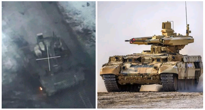 “终结者”坦克支援战车被摧毁的视频截屏