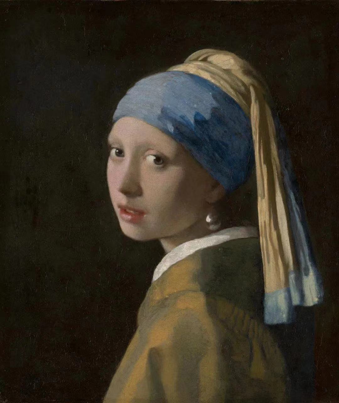 維米爾，《戴珍珠耳環的少女》，1665年，荷蘭莫瑞泰斯皇家美術館藏