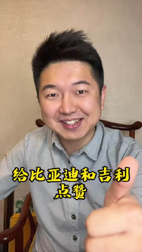 给比亚迪和吉利点赞！
