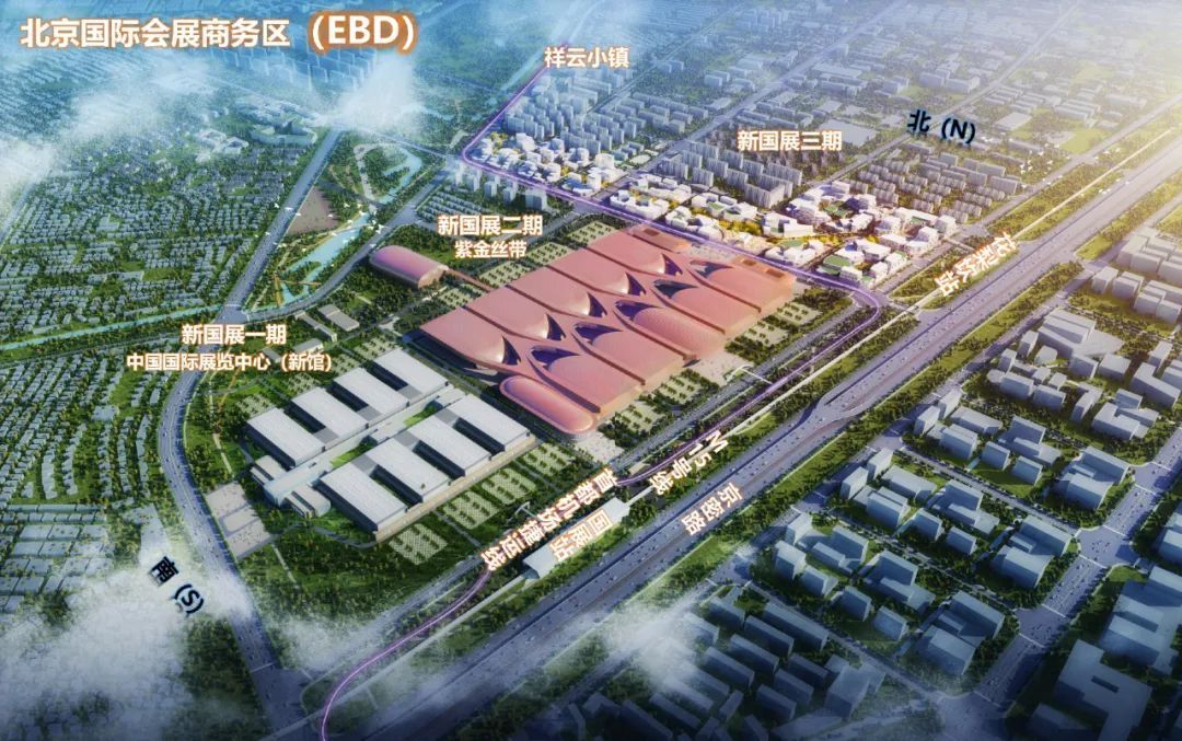 新国展二期会展项目设计效果图。