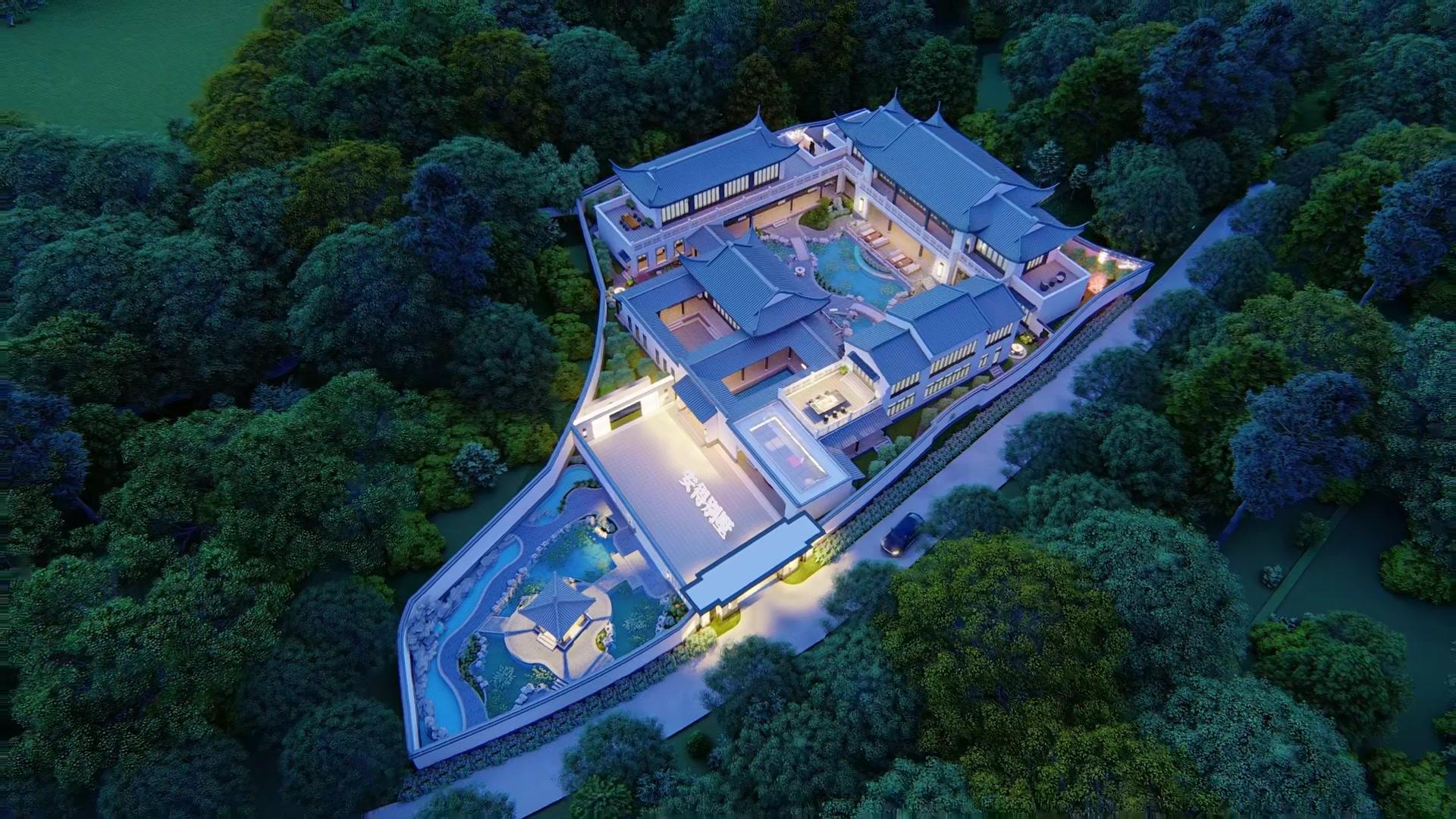 中式合院 四合院设计 别墅豪宅 农村自建房 乡村别墅自建房_新浪新闻