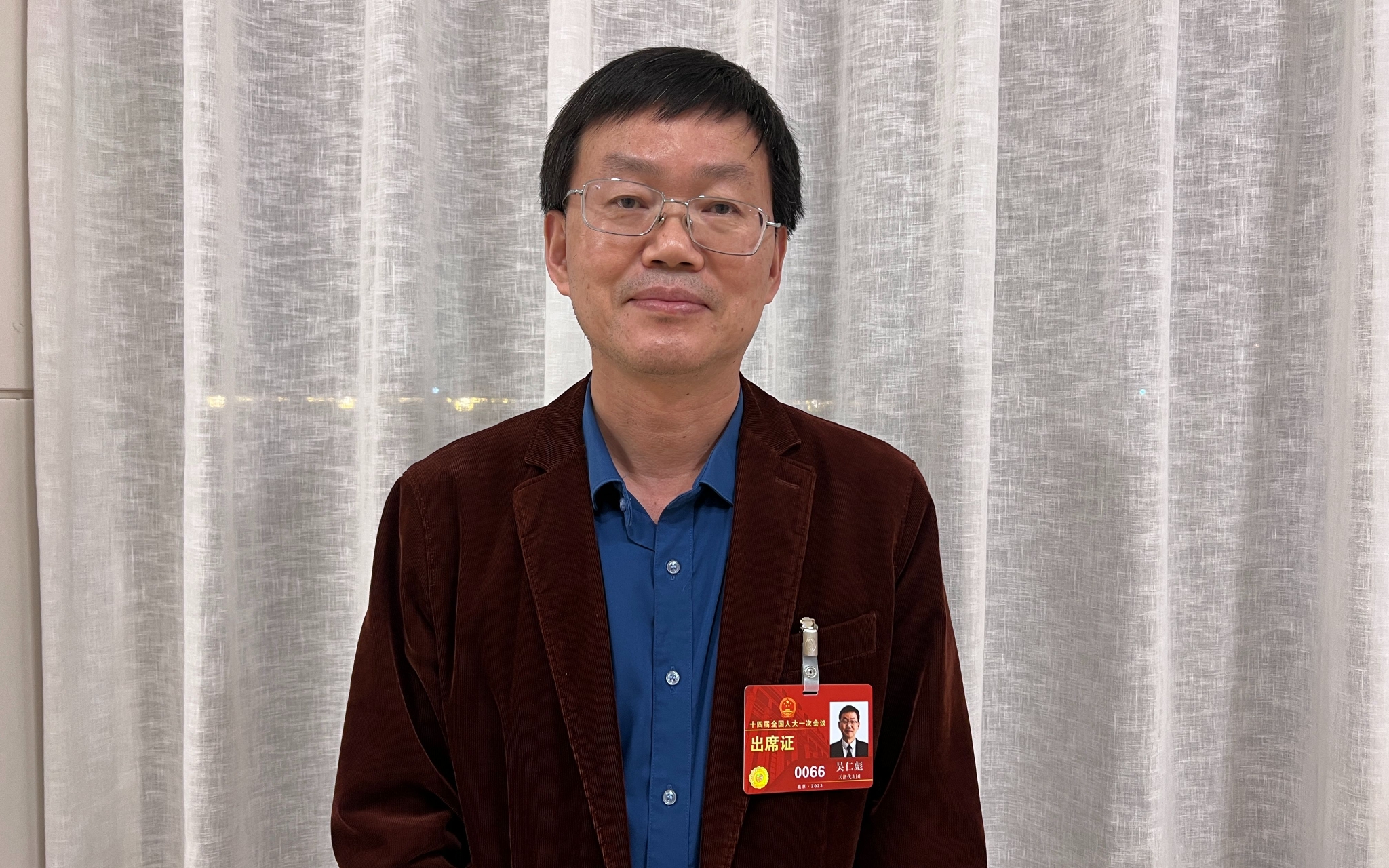 全国人大代表、中国民航大学副校长吴仁彪。受访者供图