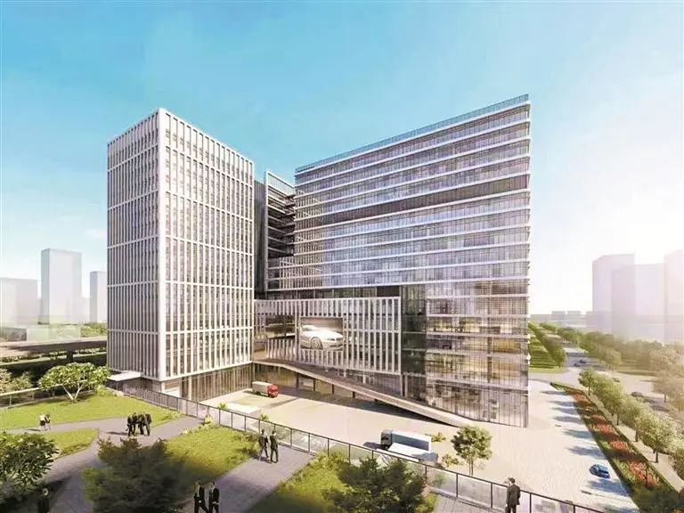 ▲坪山新能源汽车产业园效果图。受访单位供图