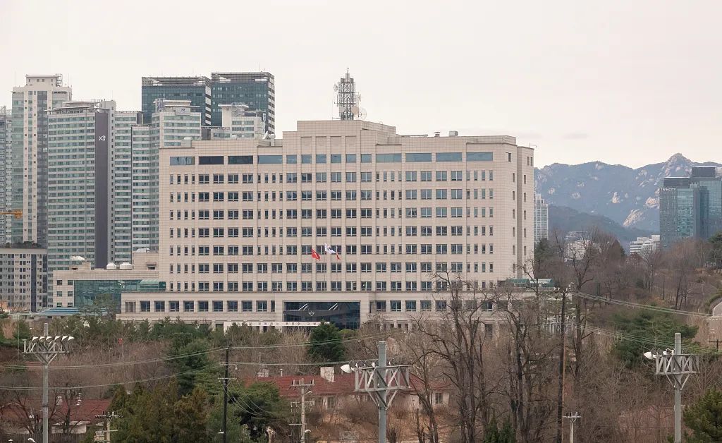 韩国首尔，韩国国防部大楼。资料图