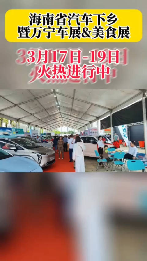 2023海南省汽车下乡暨万宁车展&美食展现场……