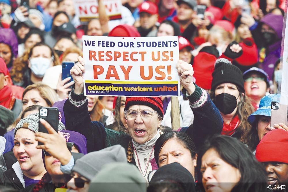 美国第二大学区大罢工 超50万名学生停课