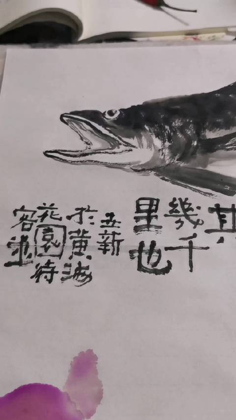 画了一条鱼