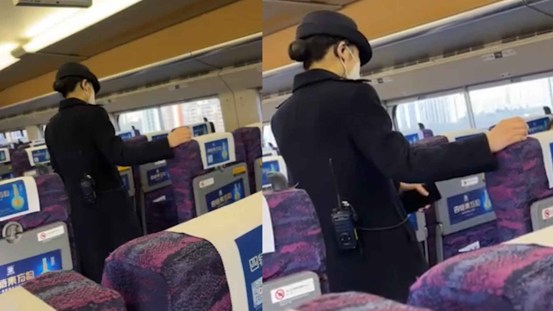 女子高铁手机外放拒戴口罩 乘务员提醒反被辱骂打伤|新冠肺炎_新浪新闻